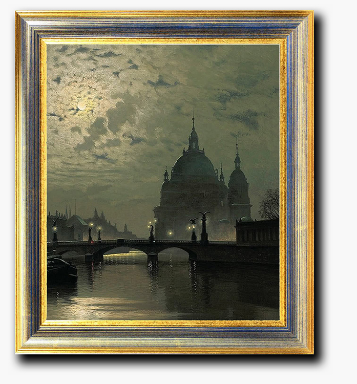 Ernst-Hugo-Lorenz Murowana Clair de lune au dessus de la cathédrale de Berlin 1910.jpg