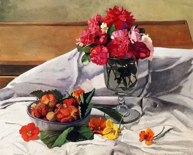 Vallotton Fleurs et fraises 1920.jpg