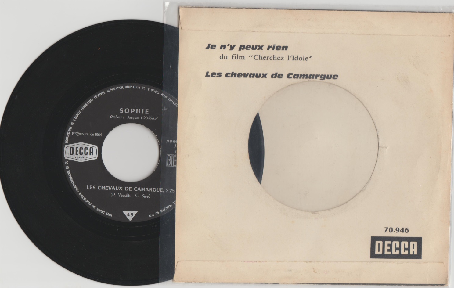 Sophie SP decca fevrier 1964 face 2.jpg