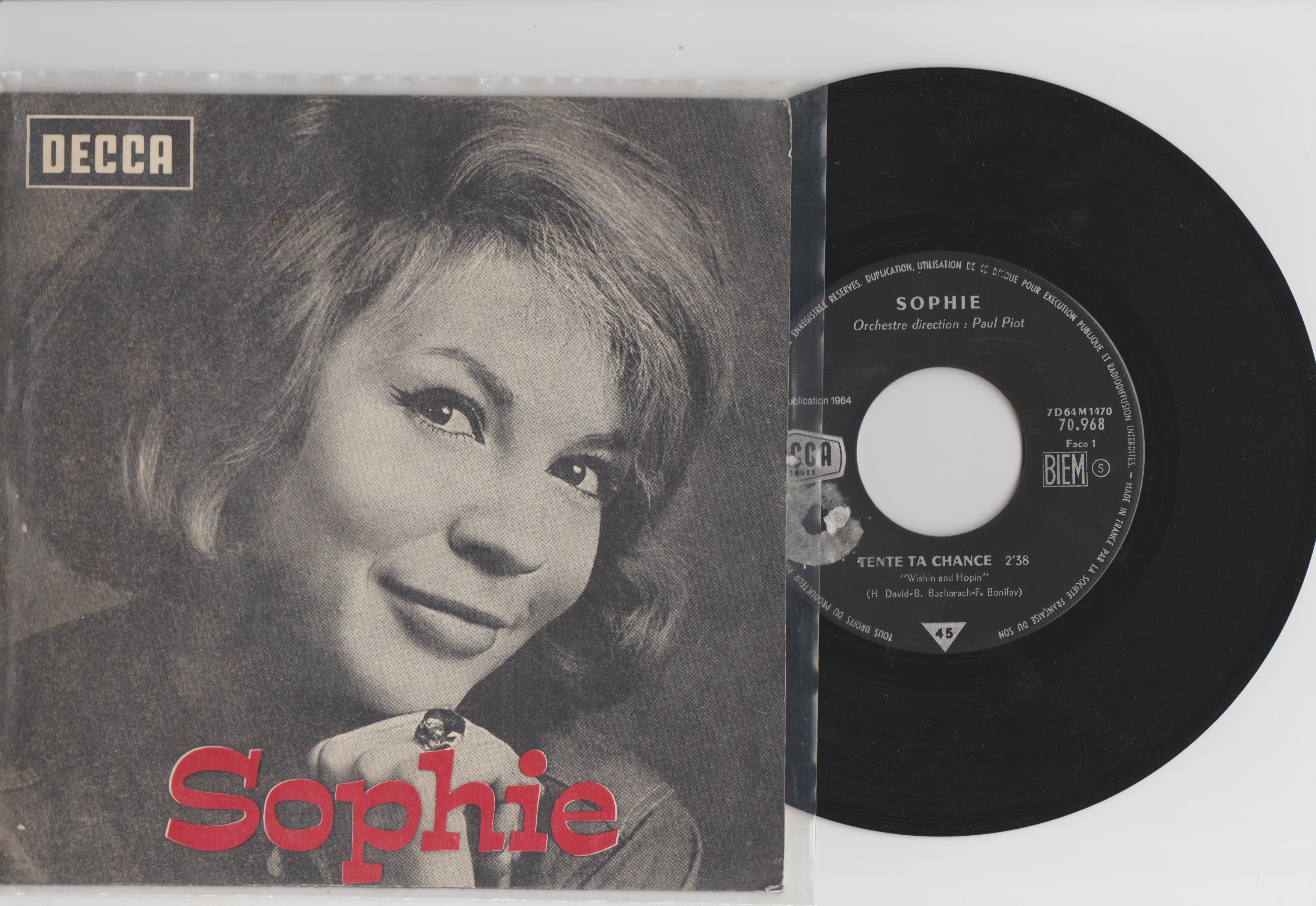 Sophie SP Label Decca juin 1964  face 1.jpg